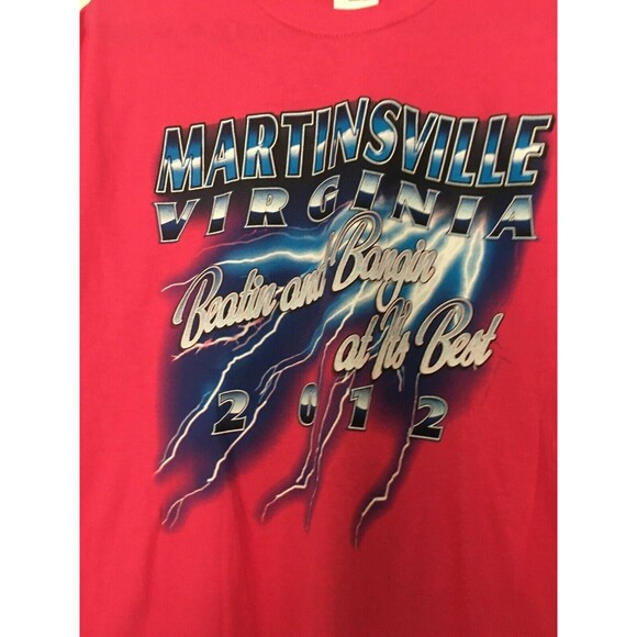 Gildan Adult Unisex Graphic Print T-Shirt "Virginia Beach 2012" Size M Pink - Picture 2 of 12